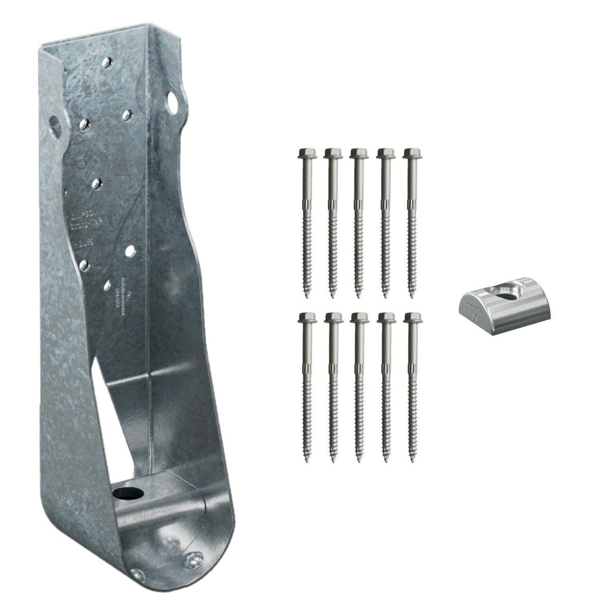 Simpson Strong-Tie HDUE5-SDS3 (11-5/16") Predeflected Holdown with SDS Screws - G90 Galvanized - 2