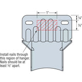 Simpson Strong-Tie HF24N (2" x 4") Panelized Construction Hanger G90 Galvanized - 4