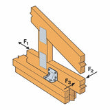Simpson Strong-Tie HGA10KTHDG (10") Hot-Dip Galvanized Hurricane Gusset Angle with SDS Screws (10 Pack) - 4