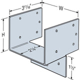 Simpson Strong-Tie HH6 High-Strength Galvanized Header Hanger for 6x Nominal Lumber - 2