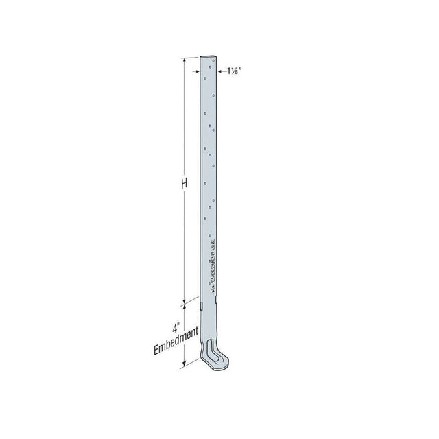Simpson Strong-Tie HHETA16 (12") 12 Gauge Embedded Truss Anchor