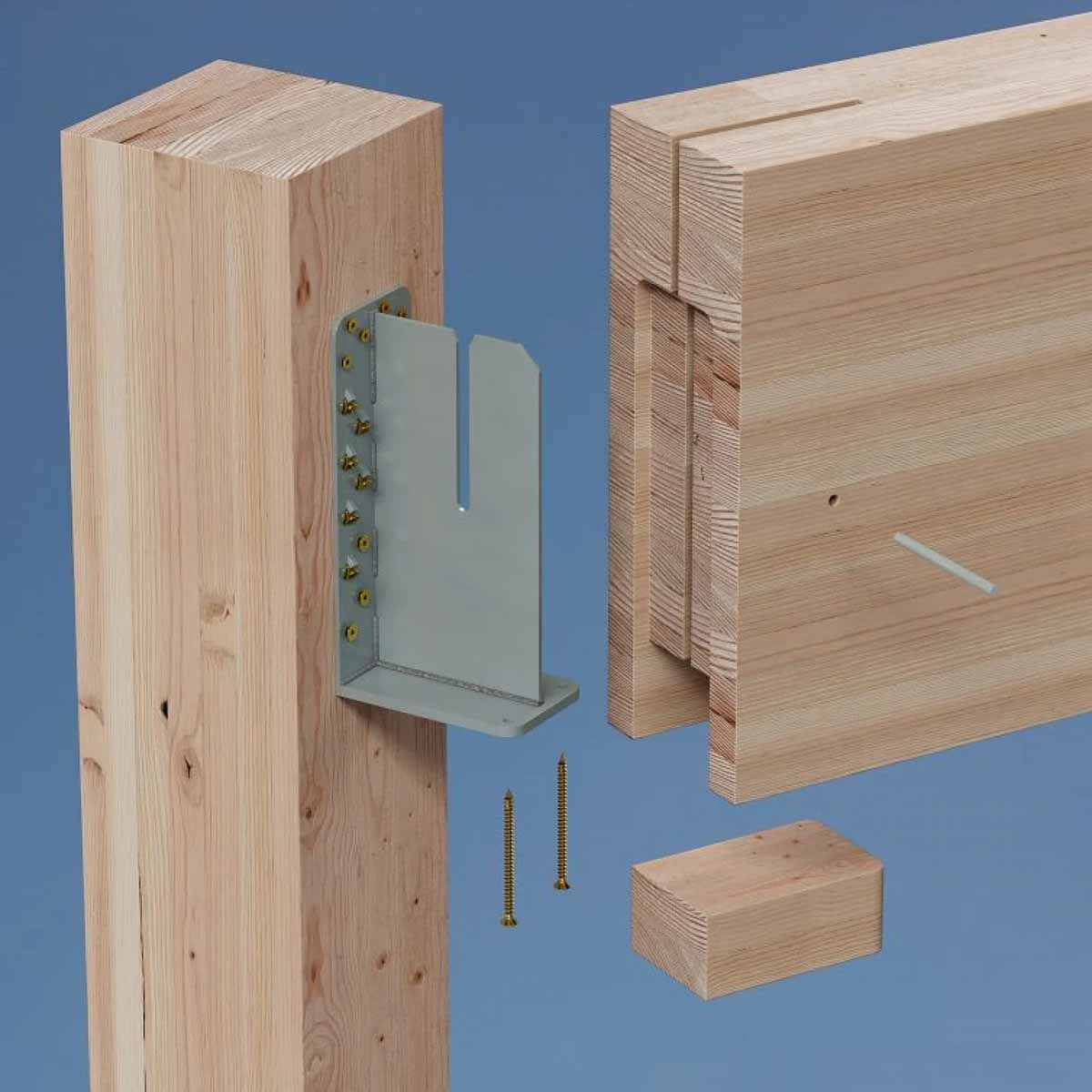 Simpson HSKP5.75X19.5 Strong-Tie Heavy Seated Knife Plate Hanger for Mass Timber Construction - 2