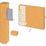 Simpson HSKP5.75X19.5 Strong-Tie Heavy Seated Knife Plate Hanger for Mass Timber Construction - 3