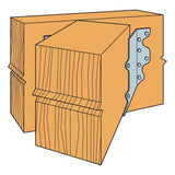 Simpson Strong-Tie HSUL46 (4" x 6") Galvanized Joist Hanger, Skewed Left - 3