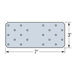 Simpson Strong-Tie HTP37Z (3 in. x 7 in.) Heavy Tie Plate - ZMAX Finish - 2
