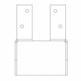 Simpson Strong-Tie HUI414TF Top-Flange I-Joist Hanger for 3-1/2" x 14" Joists, Heavy-Duty Galvanized Steel - 3