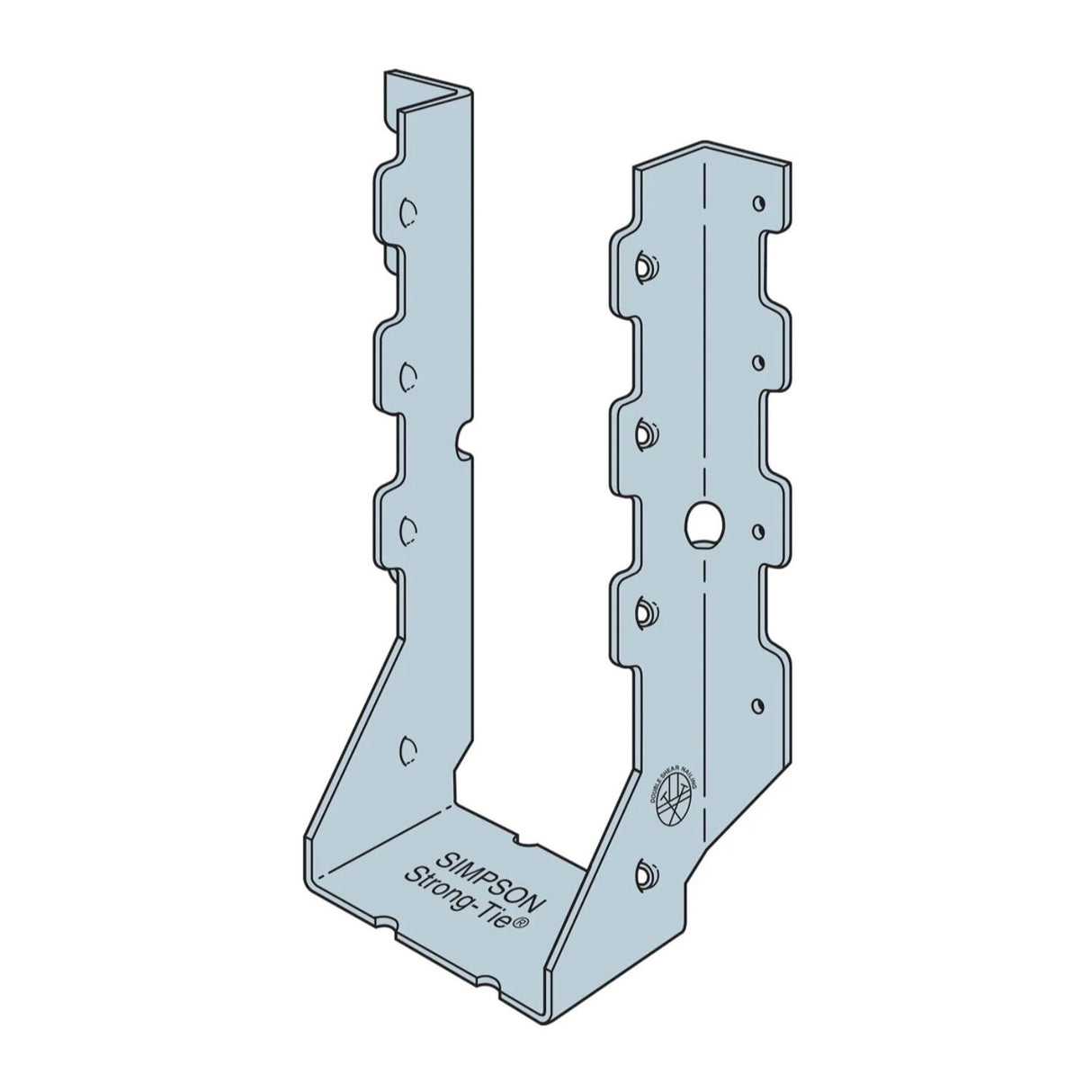 Simpson Strong-Tie HUS210-2 (Double 2" x 10") Galvanized Face-Mount Joist Hanger - 2