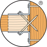 Simpson HUS28 Strong-Tie Galvanized Face-Mount Joist Hanger for 2x8 - 4