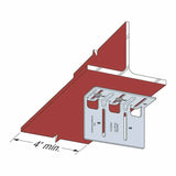 Simpson HWDC5.25-KT25 Strong-Tie Head-of-Wall Drift-Clip Connector for Lateral and Vertical Deflection (25 Pack) - 7