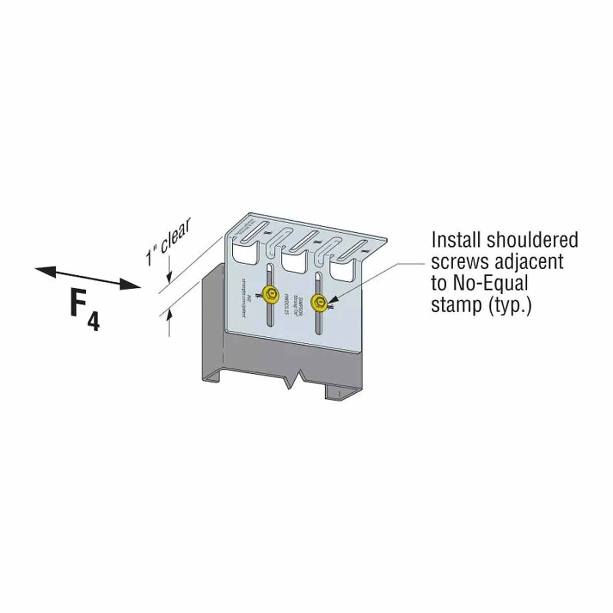 Simpson HWDC5.25-KT25 Strong-Tie Head-of-Wall Drift-Clip Connector for Lateral and Vertical Deflection (25 Pack) - 9