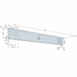 Simpson HYS30/97-KT10 Strong-Tie 12-Gauge 30" Bypass Hybrid Strut Kit with Screws - Cold-Formed Steel Connector