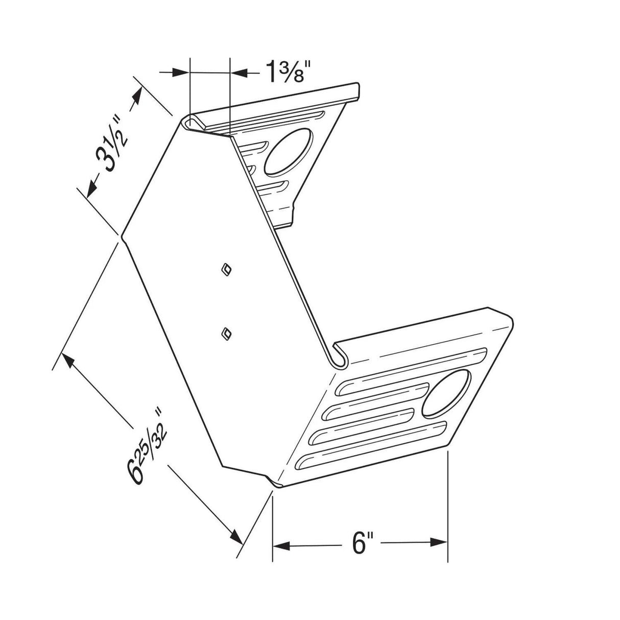 Simpson Strong-Tie ICFVL6 Ledger Connector with 6-inch Legs - 2