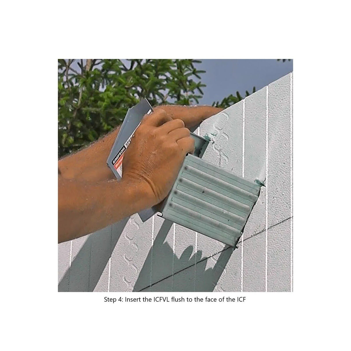 Simpson ICFVL8 Strong-Tie Ledger Connector with 8-inch Legs - 7