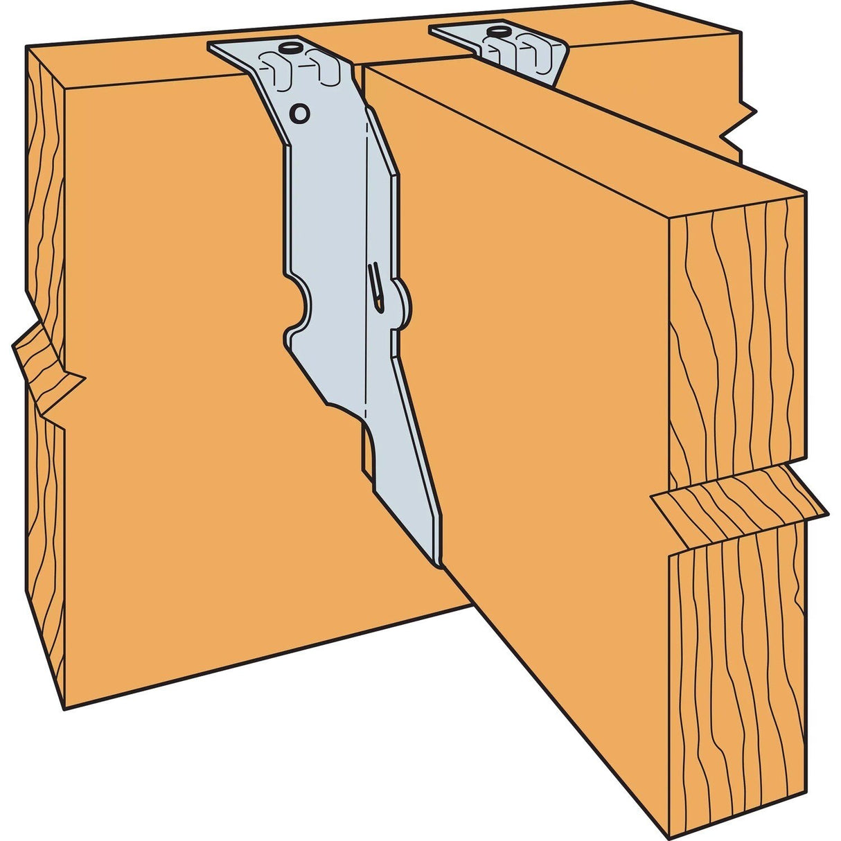 Simpson JB28 Strong-Tie 2x8 Top Flange Joist Hanger - G90 Galvanized - 3