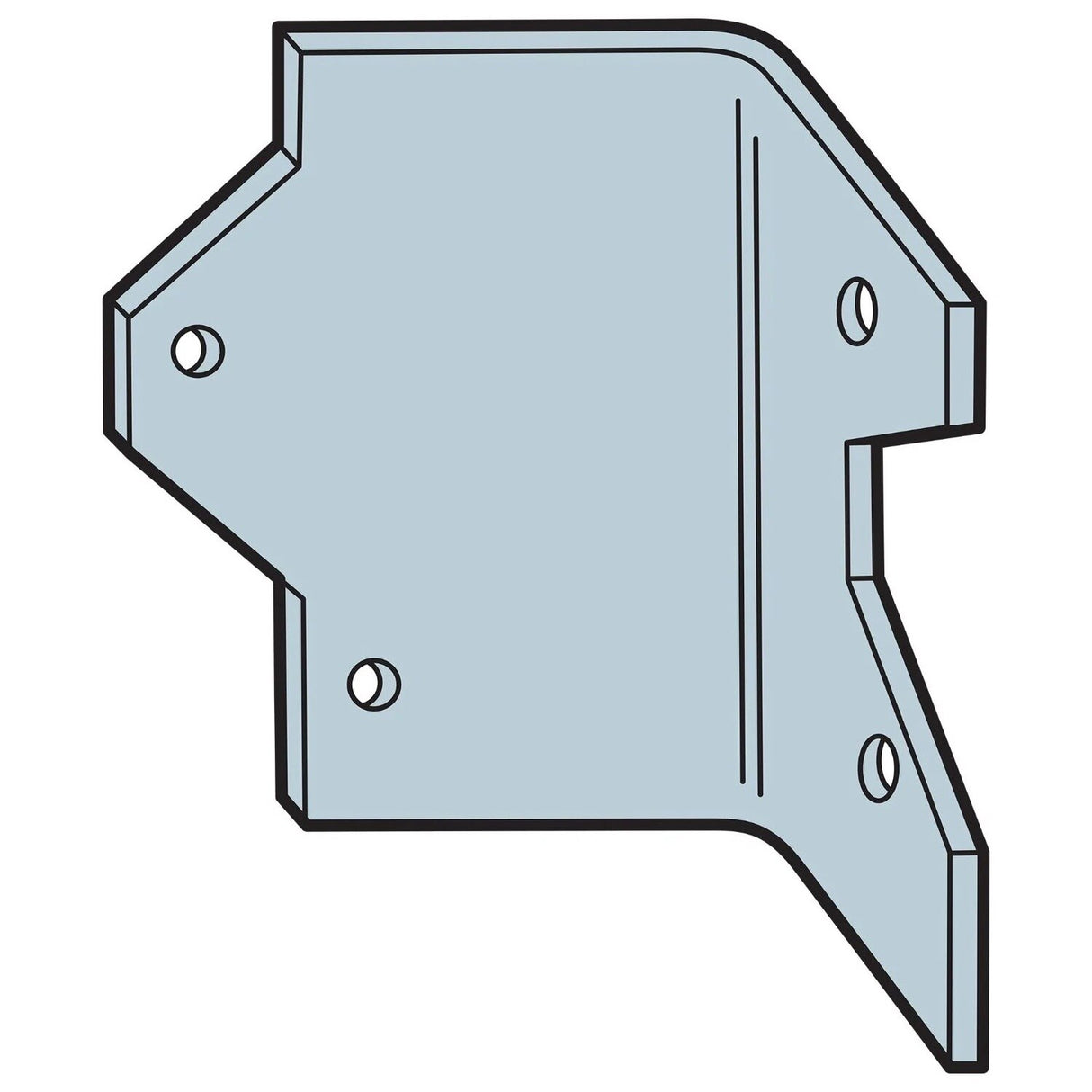 Simpson L30 Strong-Tie Reinforcing L Angle 3" 16-Gauge Galvanized - 2