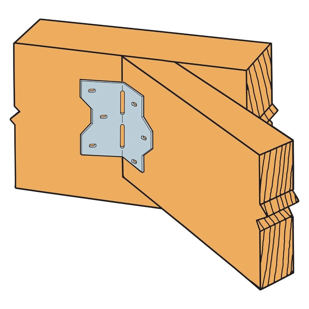 Simpson LS30 Strong-Tie Adjustable L Angle for Wood Construction - 3