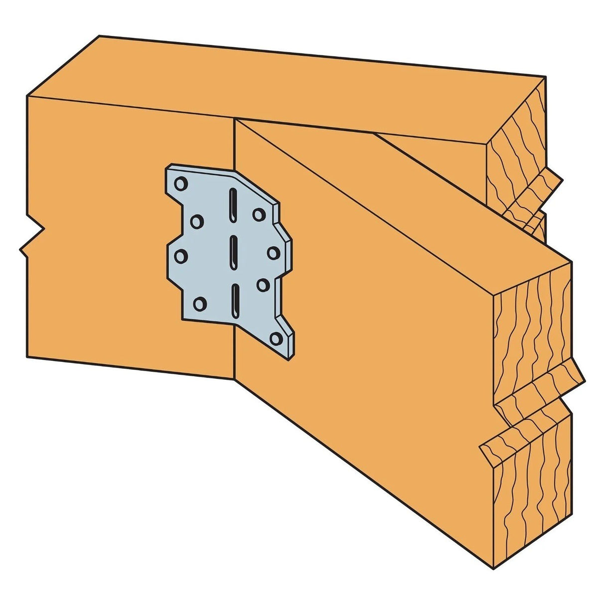 Simpson Strong-Tie LS50Z (4-7/8") Reinforcing Angle with ZMAX Finish - 4