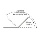 Simpson Strong-Tie LS50 (4-7/8") 18-Gauge Galvanized Adjustable L Angle - 4
