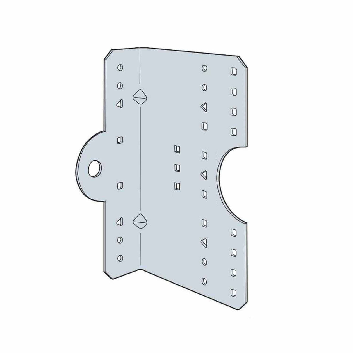 Simpson Strong-Tie LSSC6.25-R30 (6-1/4" x 16-Gauge) Galvanized Steel-Stud Clip (30 Pack)