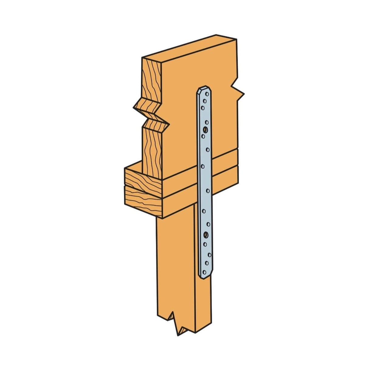 Simpson Strong-Tie LSTA18 (1-1/4" x 18") 20-Gauge Galvanized Strap Tie - 4