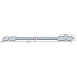 Simpson LTB20 Strong-Tie 19-1/2" 22-Gauge Galvanized Tension Bridging