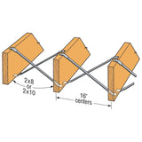 Simpson LTB20 Strong-Tie 19-1/2" 22-Gauge Galvanized Tension Bridging - 2