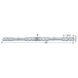 Simpson Strong-Tie LTB40 (39") 22-Gauge Galvanized Tension Bridging