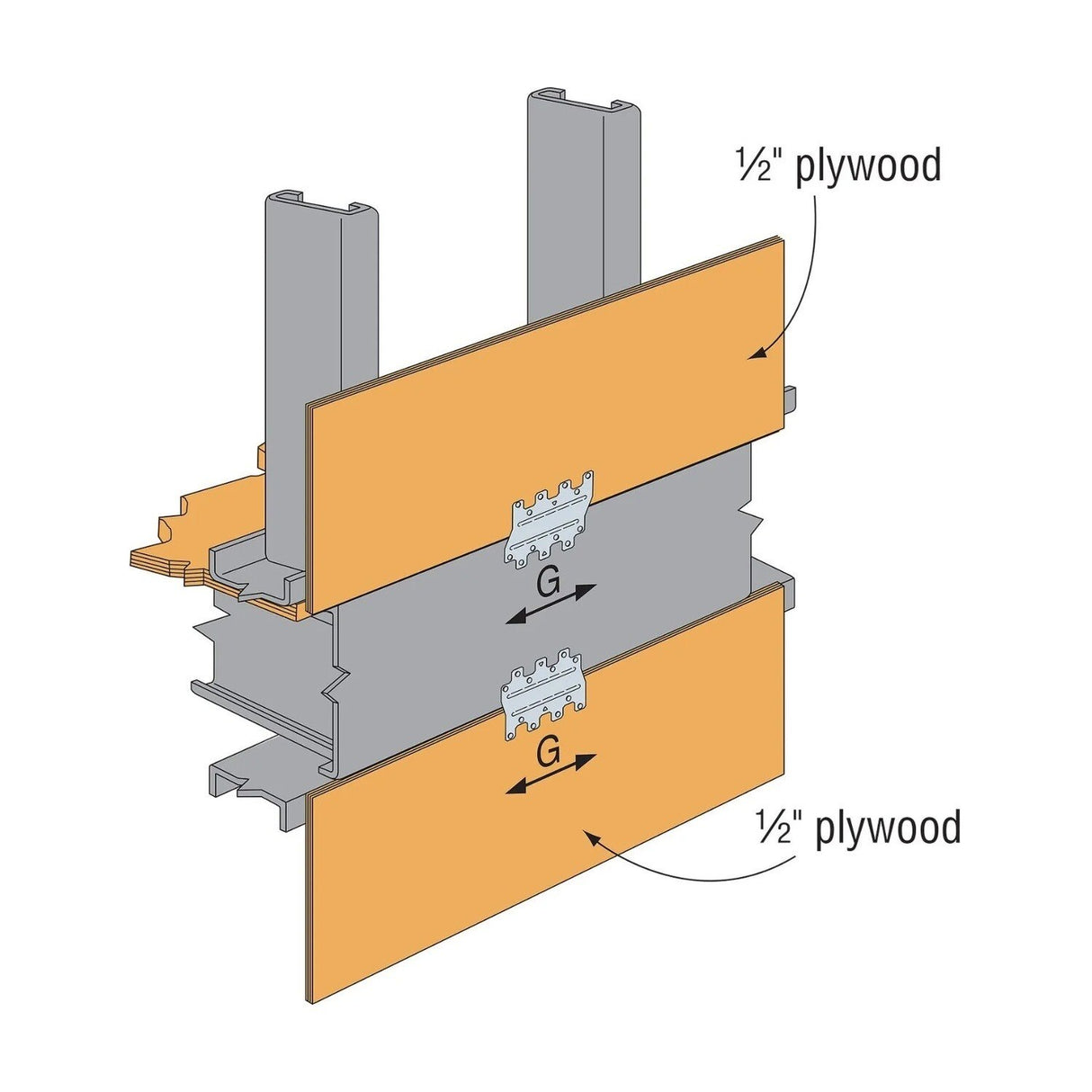 Simpson LTP5 Strong-Tie Lateral Tie Plate for Wood Construction - 7