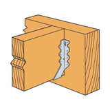 Simpson Strong-Tie LU28R-18 (2" x 8") Rough Cut Face Mount Joist Hanger - G90 Galvanized - 4