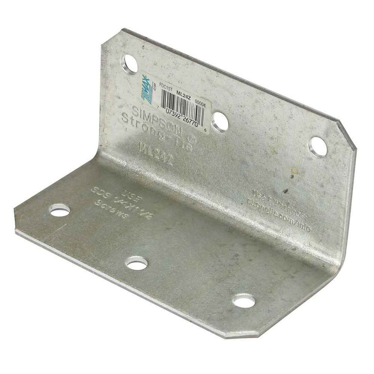 Simpson Strong-Tie ML24Z (2 in. x 4 in.) Medium L Angle with ZMAX Finish