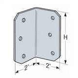 Simpson Strong-Tie ML26Z (2 in. x 6 in.) Medium L Angle ZMAX Finish - 2