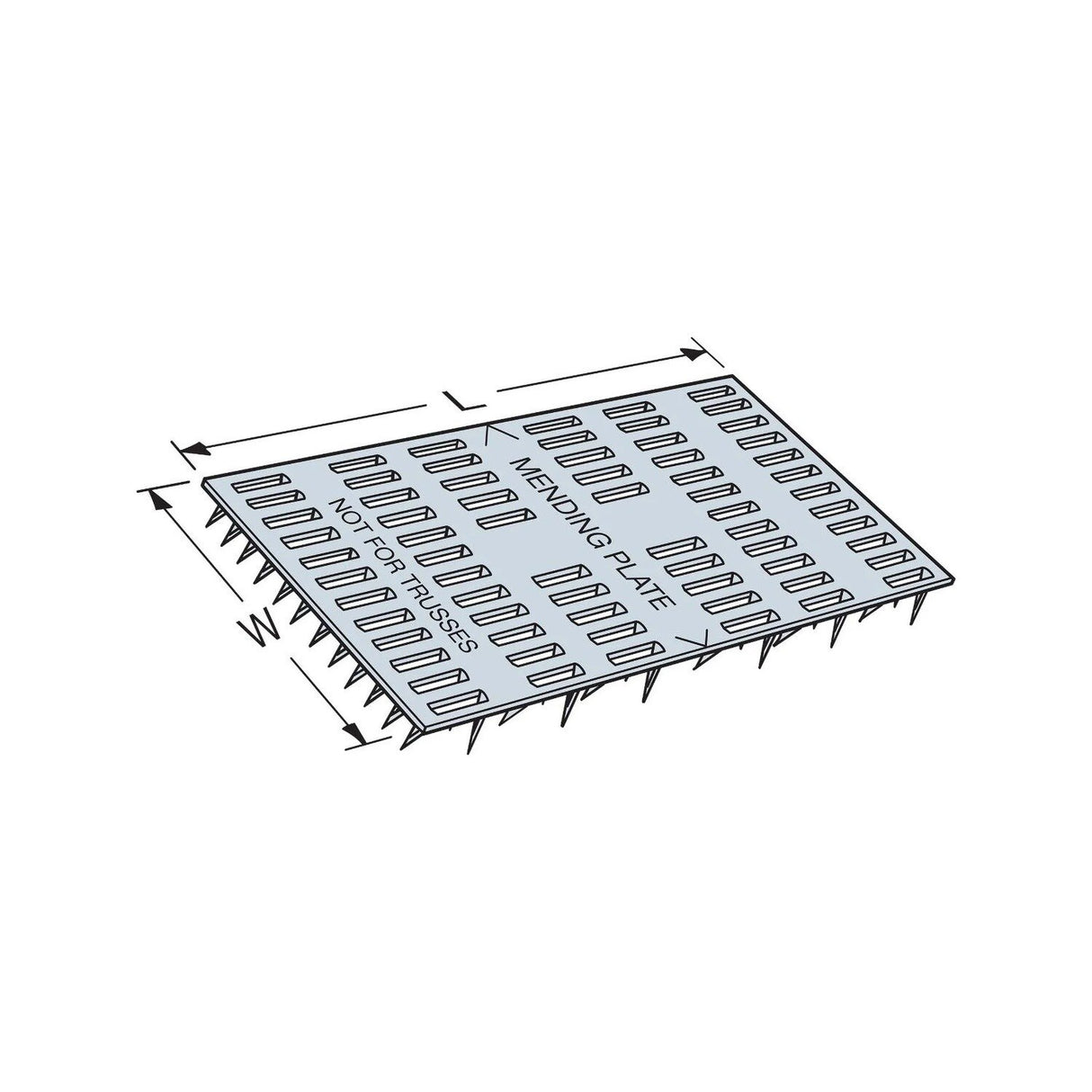 Simpson Strong-Tie MP36 (3" x 6") 20-Gauge Galvanized Mending Plate - 2