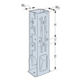Simpson Strong-Tie MPB44Z (4x4) Moment Post Base - Zmax Finish - 2