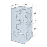 Simpson Strong-Tie MPB88Z (8x8) Moment Post Base - Zmax Finish - 2