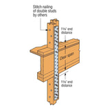 Simpson MSTA18 Strong-Tie Medium Strap Tie 18 Gauge Galvanized - 7