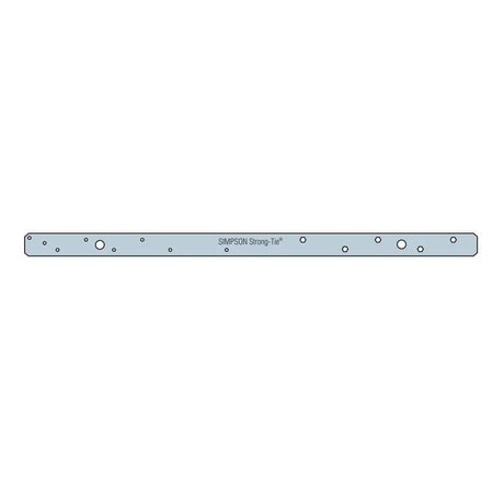 Simpson Strong-Tie MSTAM24Z Strong-Wall (24 in.) Medium Masonry Strap Tie for Wood-to-Masonry Applications