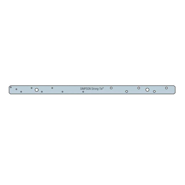 Simpson Strong-Tie MSTAM24Z Strong-Wall (24 in.) Medium Masonry Strap Tie for Wood-to-Masonry Applications