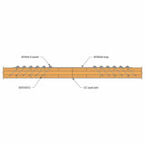 Simpson MTWS48-5.5 Strong-Tie 7-Gauge Mass Timber Washer Strap for CLT and Engineered Wood Connections - 2