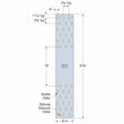 Simpson MTWS48-8 Strong-Tie High-Capacity 7-Gauge Mass Timber Washer Strap for CLT and Engineered Wood Connections