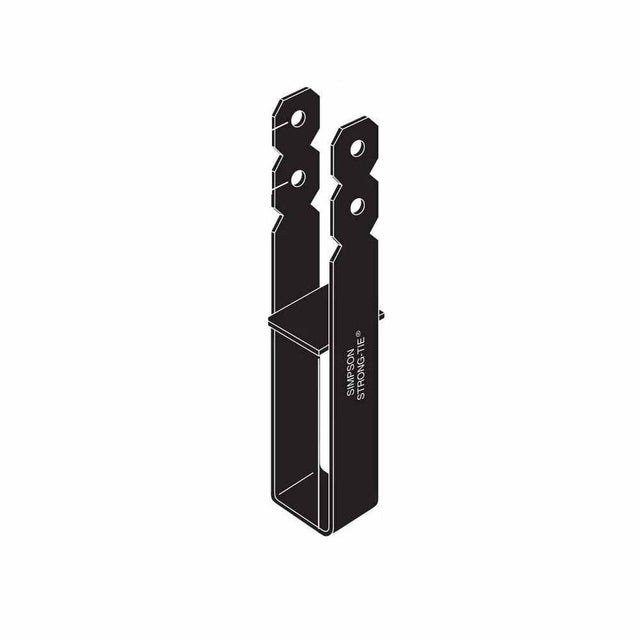 Simpson OCB88 Strong-Tie Ornamental 8x8 Column Base Black Powder-Coated for Wood-to-Concrete Connections