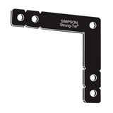 Simpson Strong-Tie OL (12 in. x 12 in.) Black Powder-Coated Ornamental L Angle