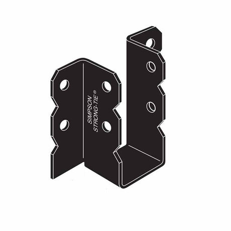 Simpson Strong-Tie OU412 (4" x 12") Ornamental Joist Hanger Black Powder Coated for Decorative Wood Connections