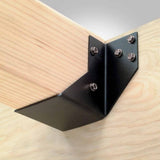 Simpson Strong-Tie OU412 (4" x 12") Ornamental Joist Hanger Black Powder Coated for Decorative Wood Connections - 2
