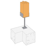 Simpson Strong-Tie PPBF66 (6x6) 12 Gauge Adjustable Porch Post Base - 4