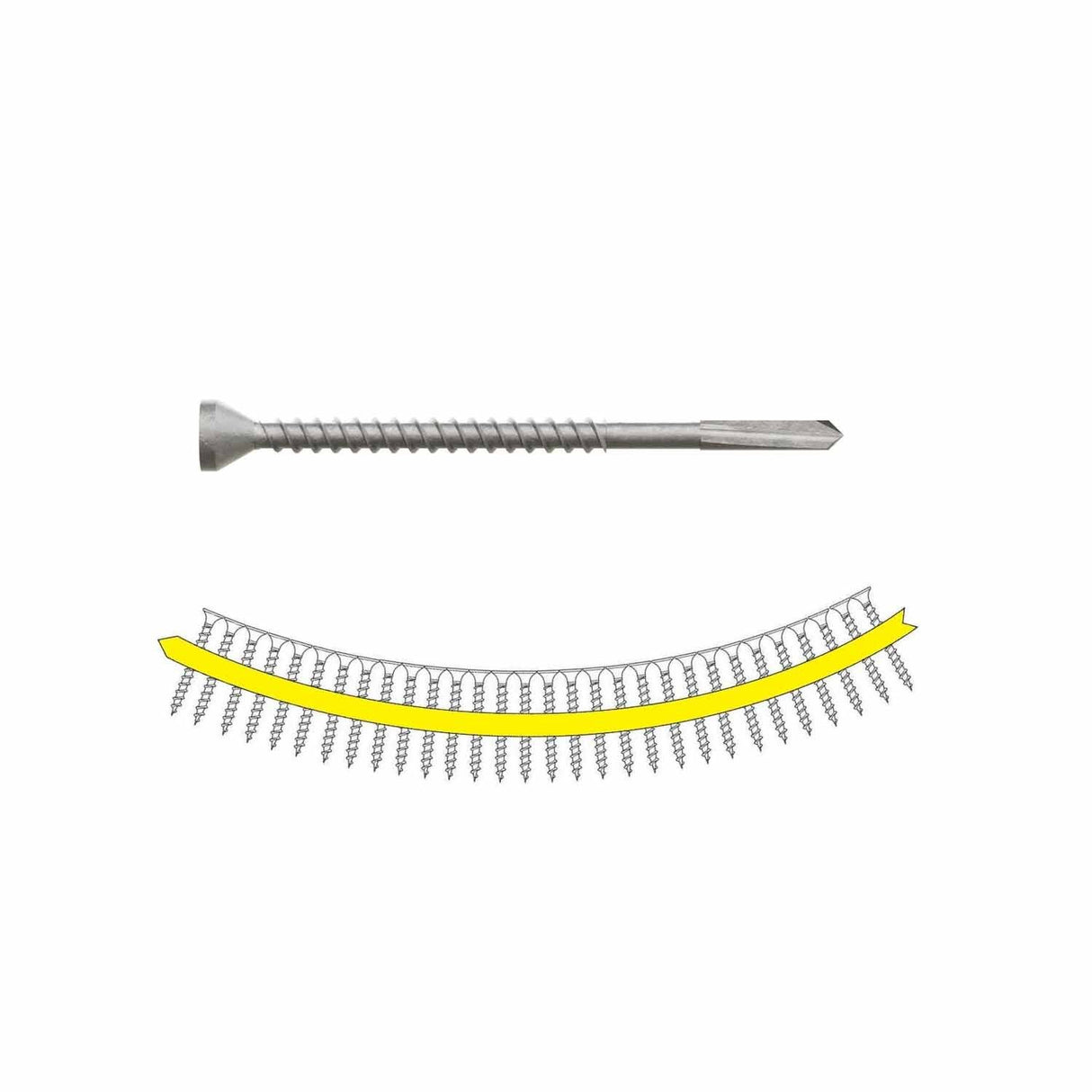 Simpson Strong-Tie PPHDQ11516S0817 Strong-Drive (#8 x 1-15/16" T25) PPHD Sheathing-to-CFS Screw Collated, Quik Guard (2000 Pack) - 2