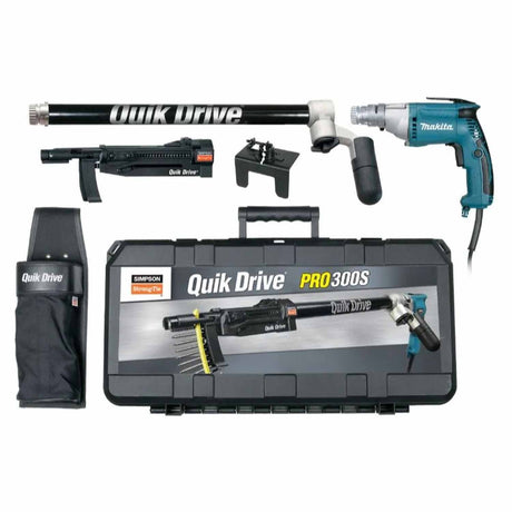 Simpson Strong-Tie PRO300SM25K Quik Drive PRO300S Decking System w/Makita 2500 RPM Screwdriver Motor