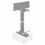 Simpson Strong-Tie RCA-C225/97-R55 (2" x 2" x 5") Rigid Connector Angle for Concrete (55 Pack) - 9