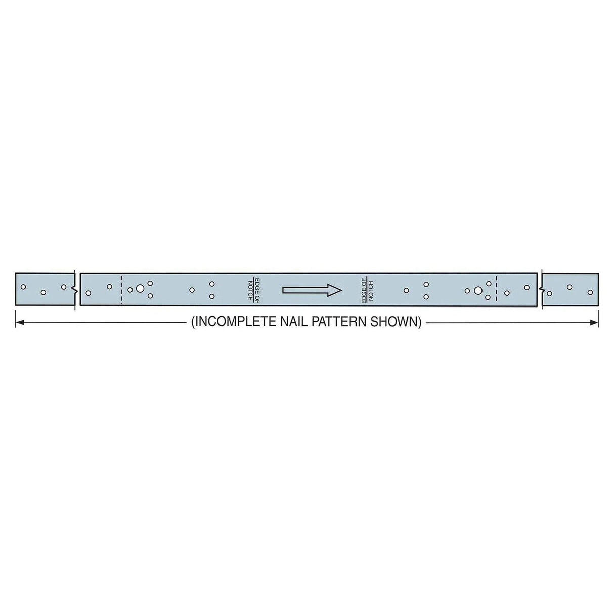 Simpson Strong-Tie RPS28 (5/16 in.) 16Ga Retrofit Strap Tie - G90 Galvanized