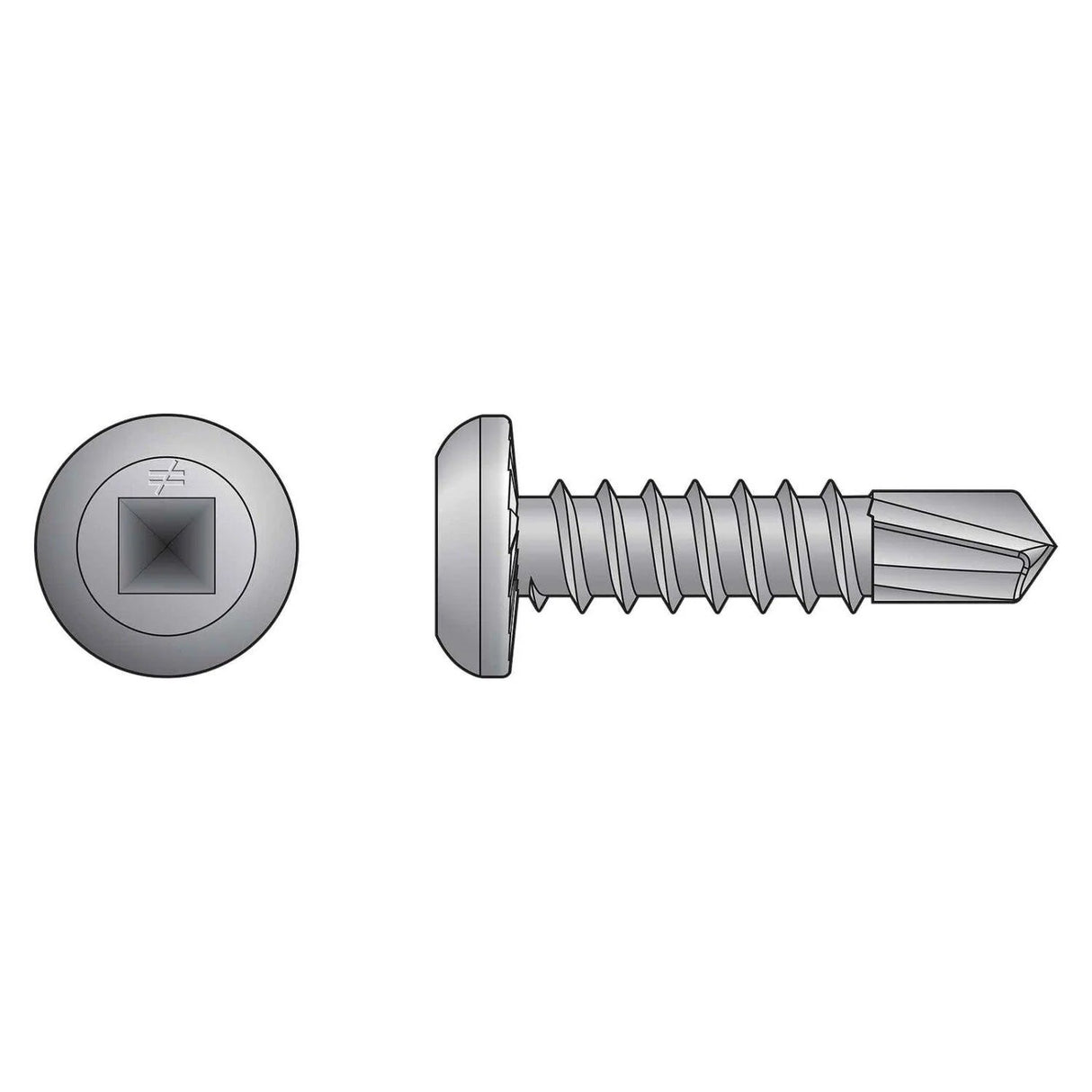 Simpson Strong-Tie S10T100PDM (#10 x 1") Self-Drilling Flat-Pan-Head Screw - Type 305 (1000 Pack)