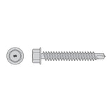 Simpson Strong-Tie S12150HDUC Self-Drilling Hex-Washer Head Screw - 305 Stainless Steel (100 Pack)
